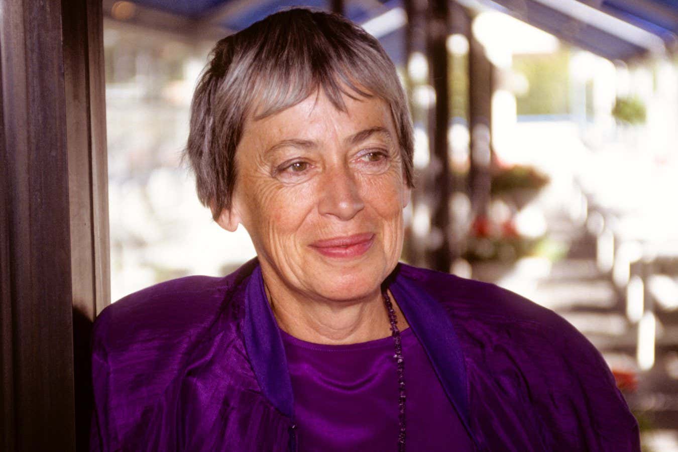 M0XCDJ URSULA LE GUIN American author at Gothenburgh Book fair 1990