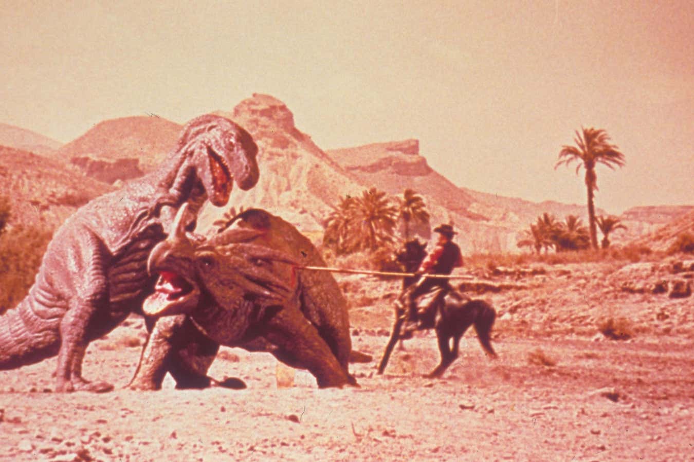 A scene from The Valley of Gwangi.