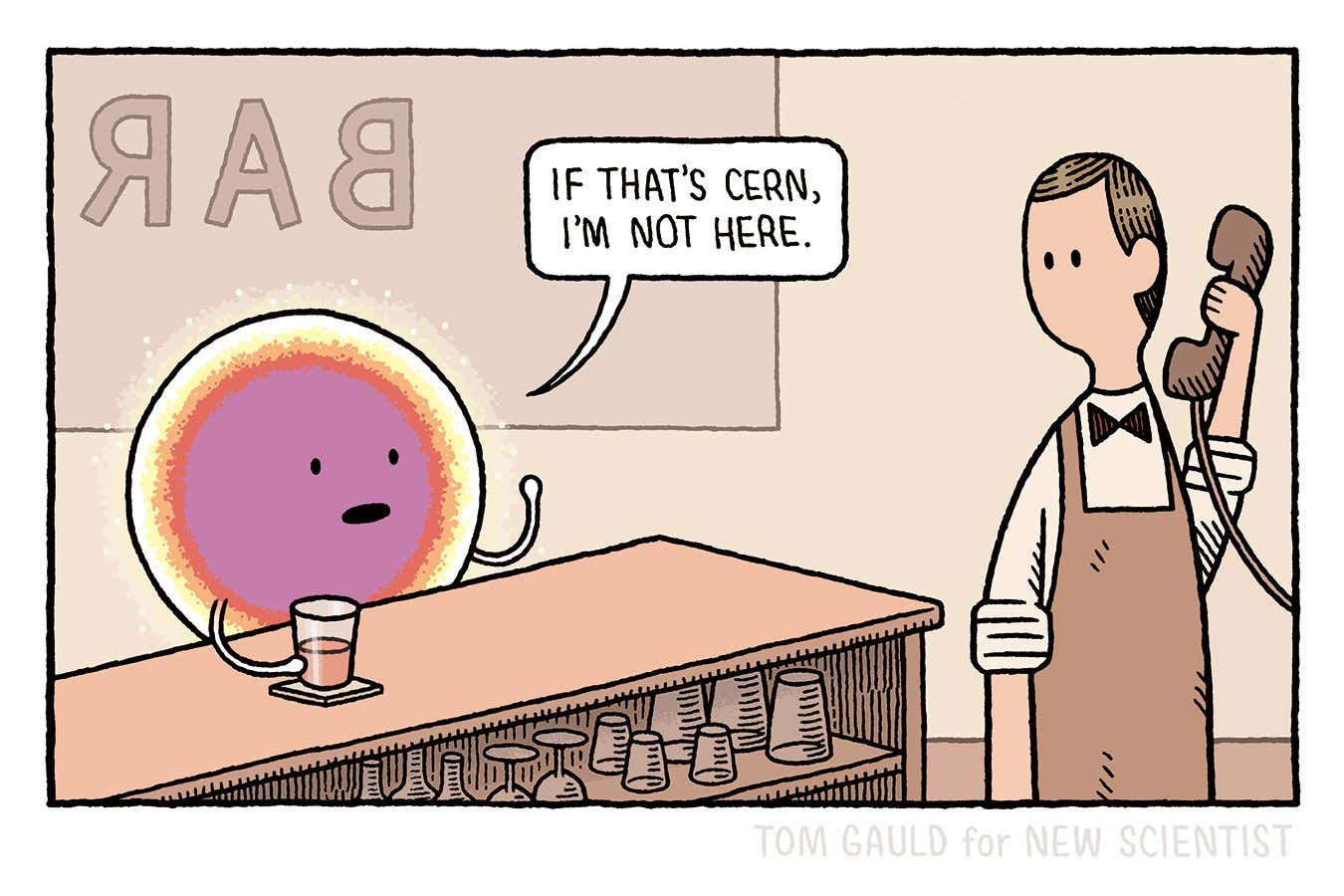 Tom Gauld: 'If that's Cern, I'm not here'