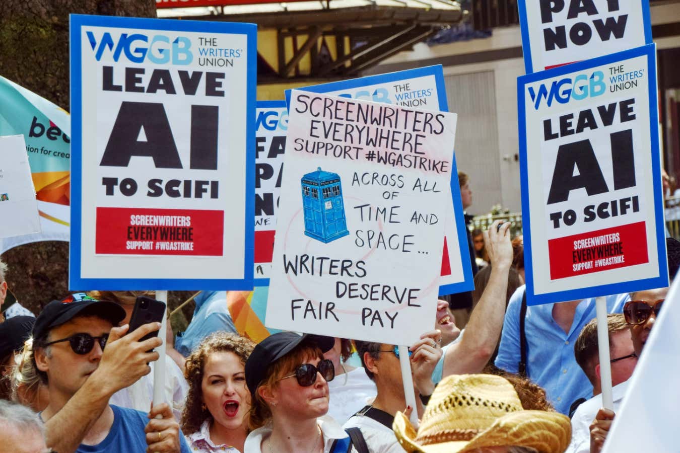 Unions strike to save the world from bad TV and movies