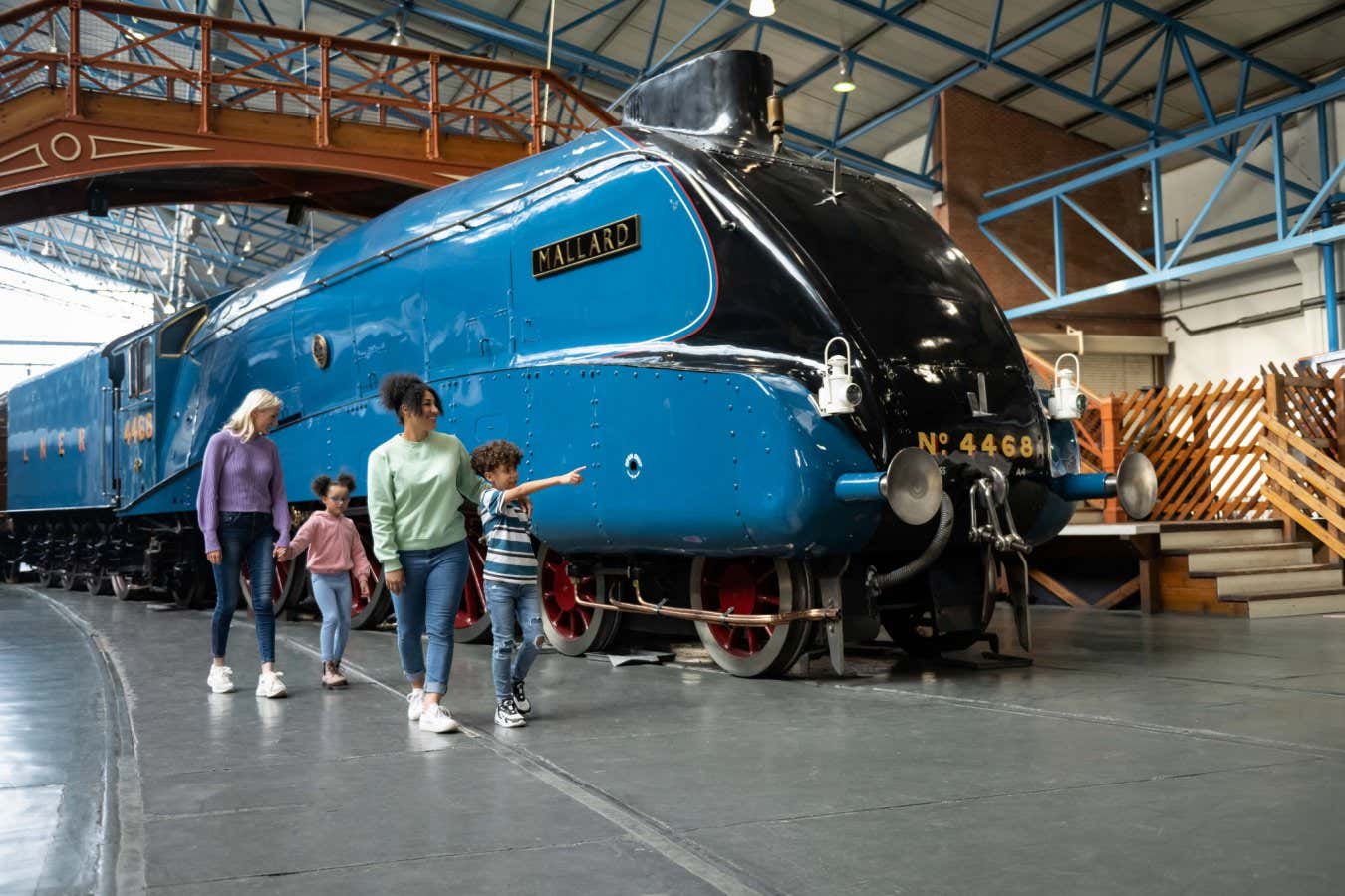 Mallard at the National Railway Museum, York.