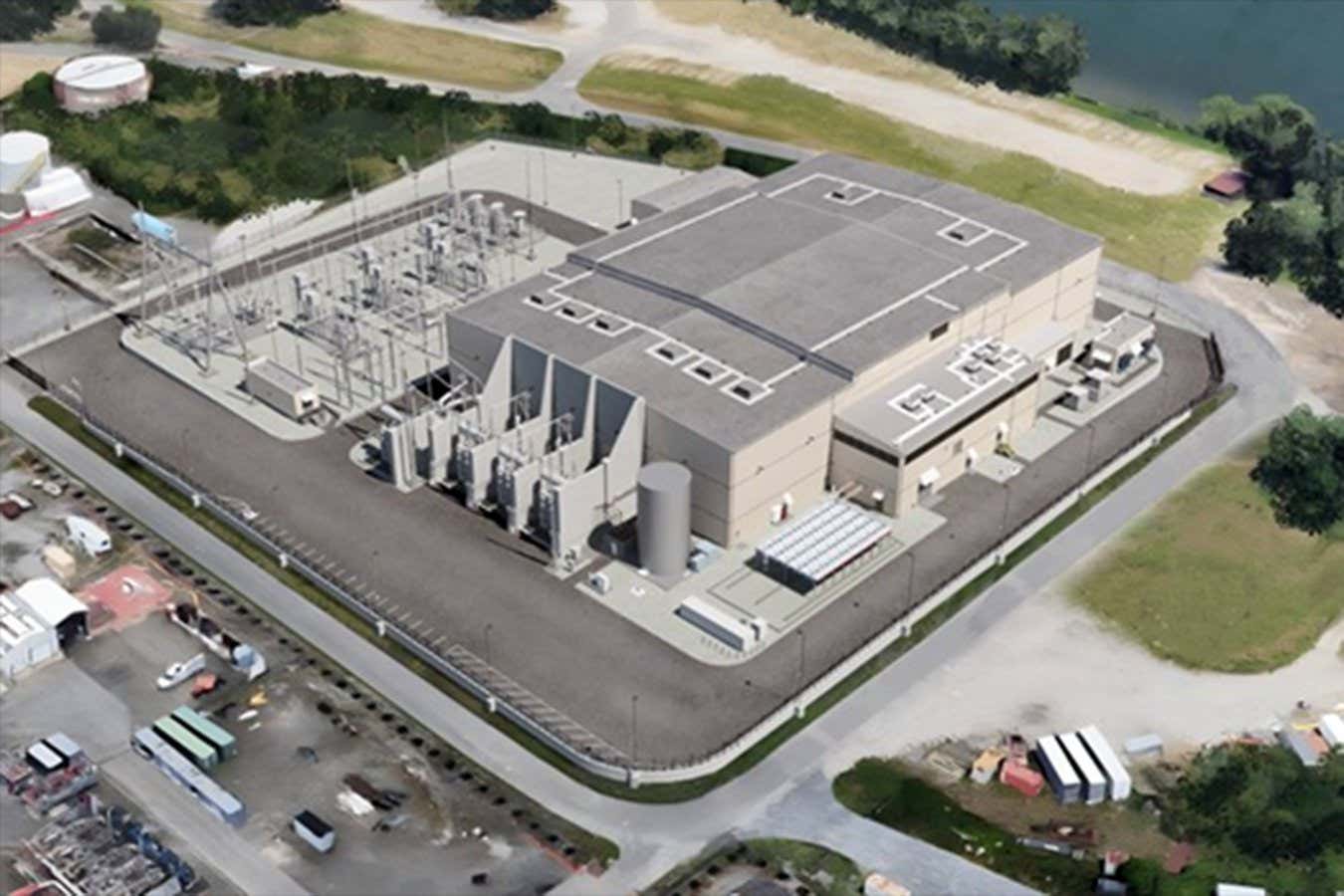 rendering of New York City's new power converter station