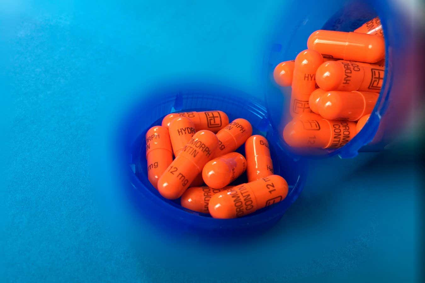 HGM7GD Heavy-duty strong opioids, Hydrromorphone 12 mg, vial lid. Prescription only for managing severe pain, usually post surgery. Addiction risk. OD risk.