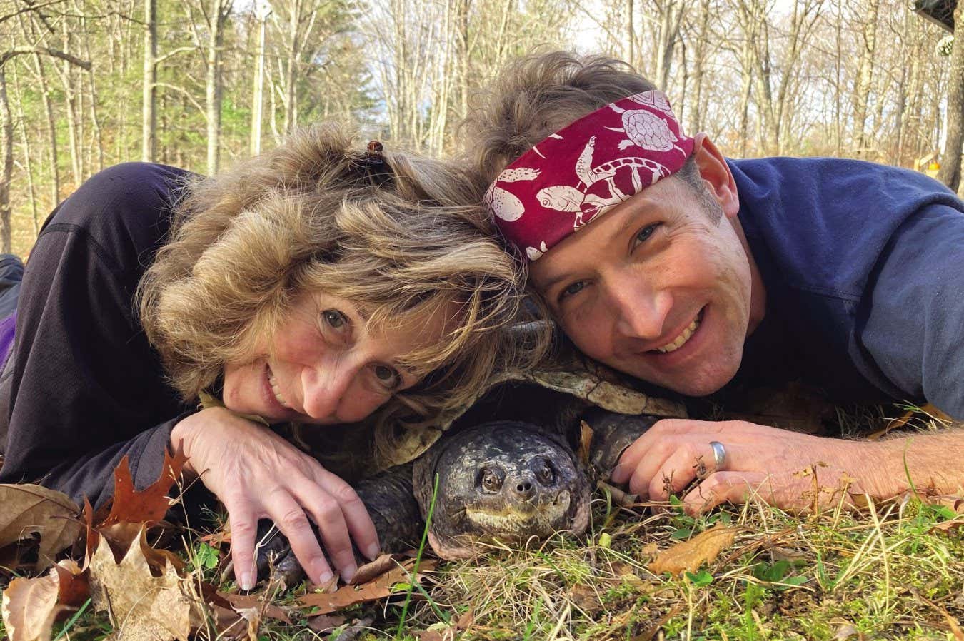 Author Sy Montgomery with illustrator Matt Patterson