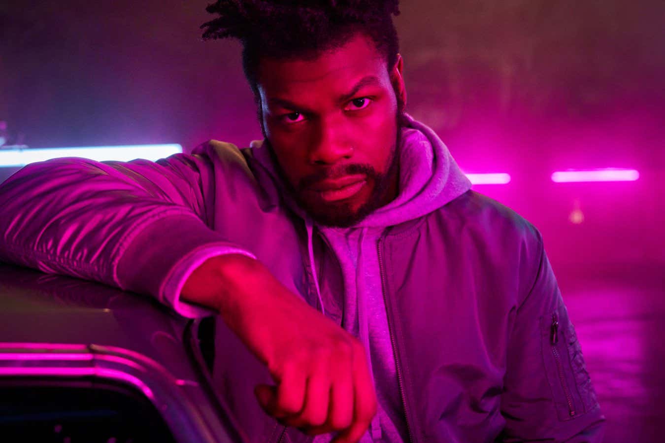 They Cloned Tyrone - BTS - John Boyega as Fontaine on the set of They Cloned Tyrone. Cr. Parrish Lewis/Netflix ?? 2023.