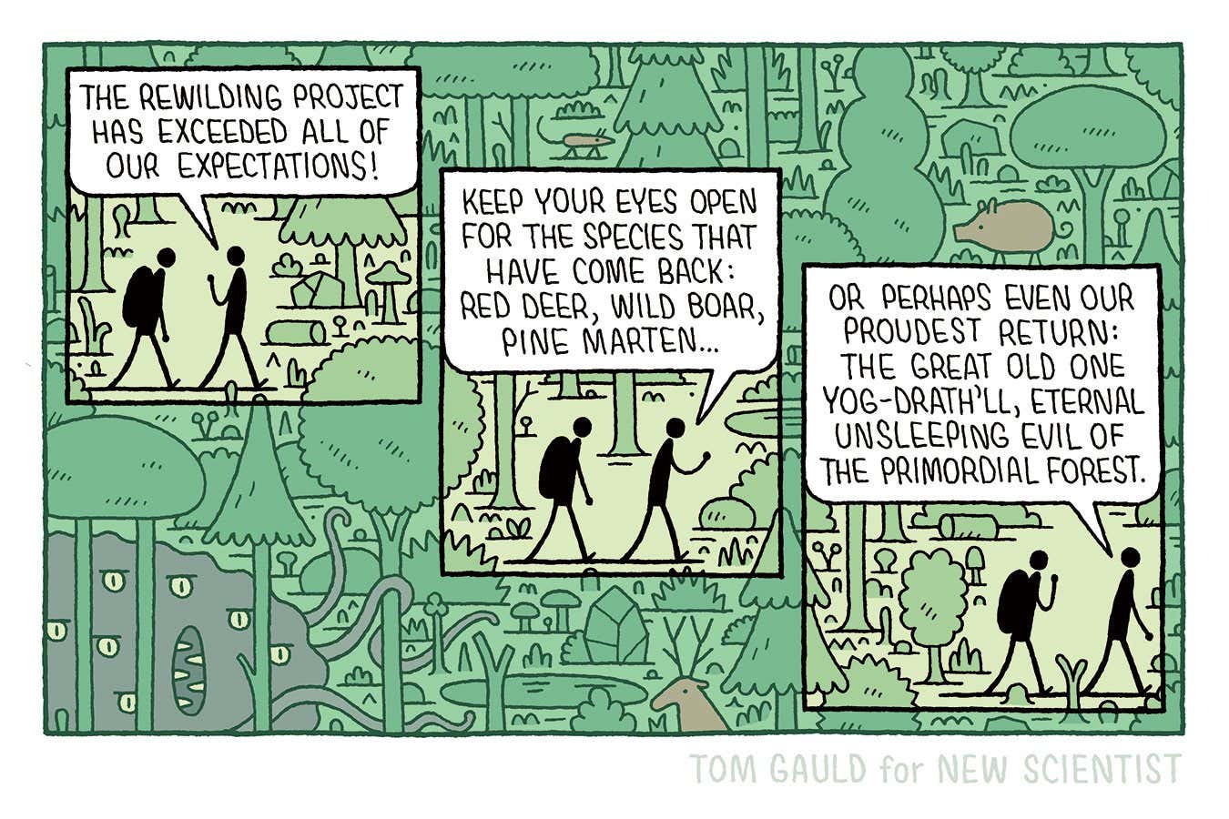 Tom Gauld: The rewilding project has exceeded our expectations