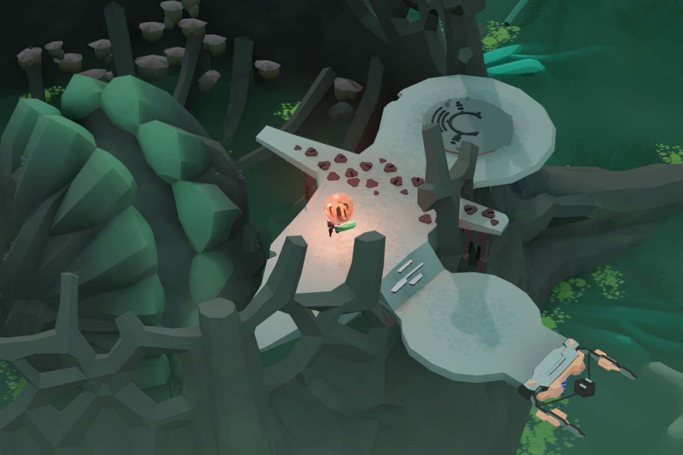 Screengrab from the video game Cocoon. From Jeppe Carlsen, the lead gameplay designer of LIMBO and INSIDE ? COCOON takes you on an adventure across worlds within worlds. Master world-leaping mechanics and solve intricate puzzles to unravel a cosmic mystery. BEST AVAILABLE QUALITY