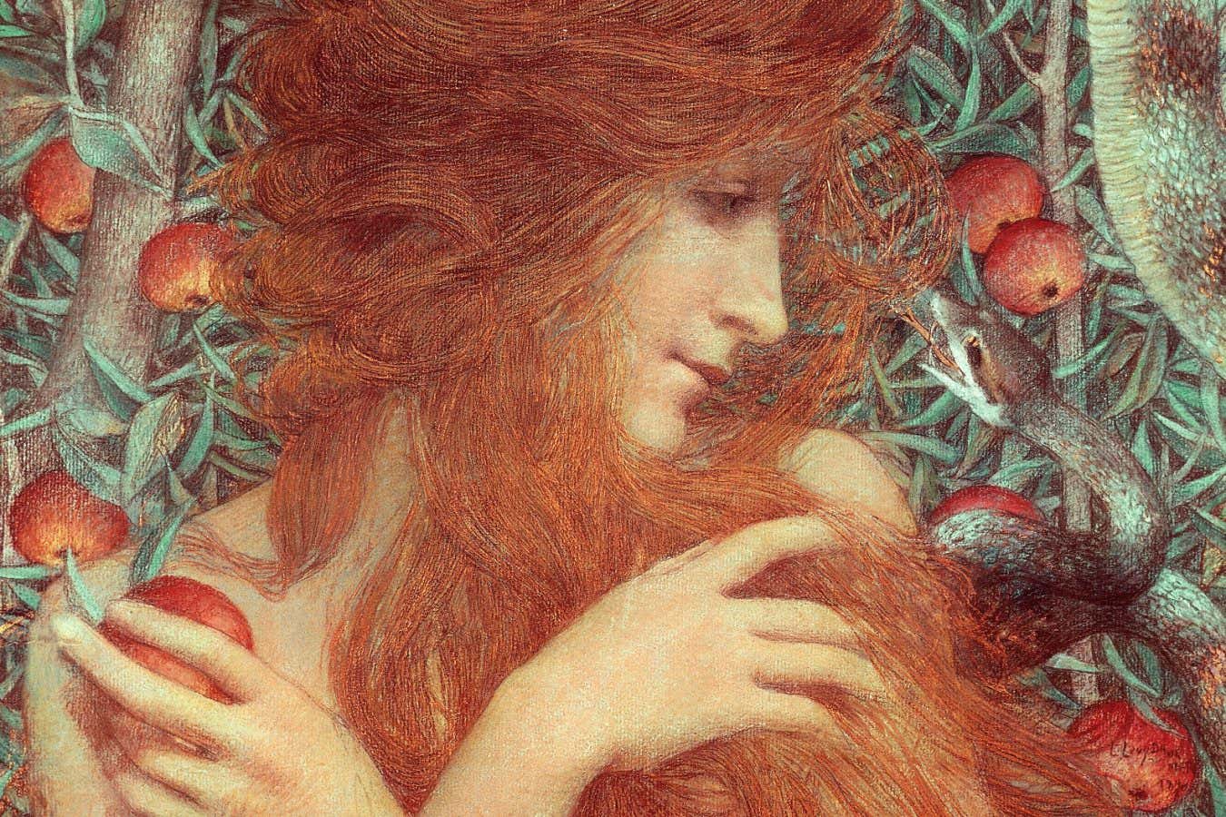 FRANCE - CIRCA 2002: Eve, 1896, by Lucien Levy-Dhurmer (1865-1896), pastel and gouache, 49x46 cm. (Photo by DeAgostini/Getty Images); . (Photo by DeAgostini/Getty Images)