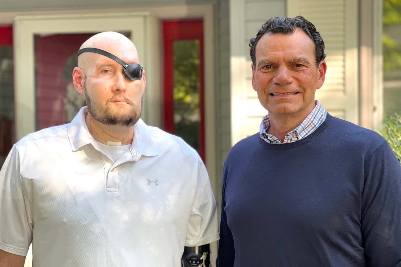 Aaron James with Eduardo Rodriguez