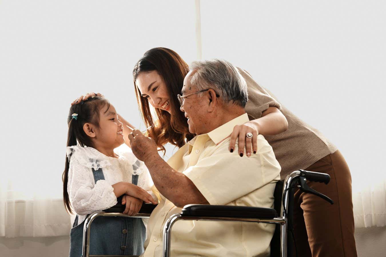 A family socialising