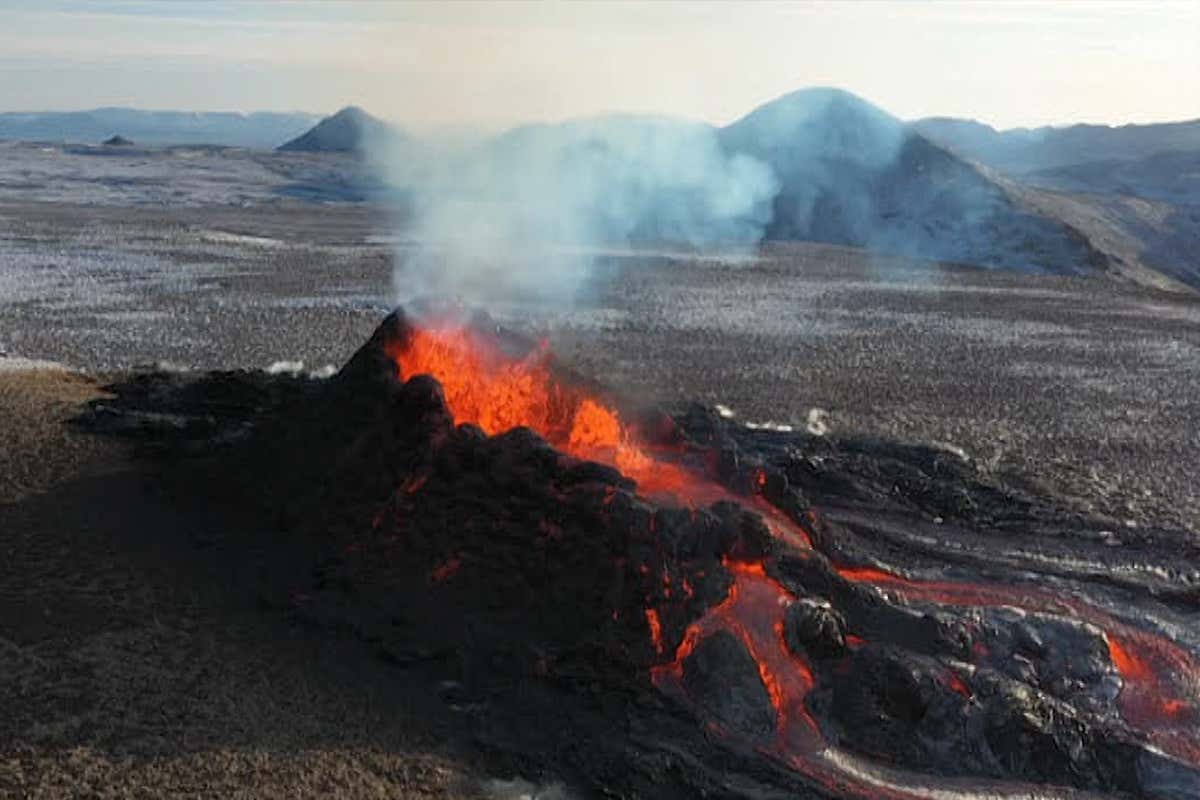 Volcanic eruption in Iceland from 2021