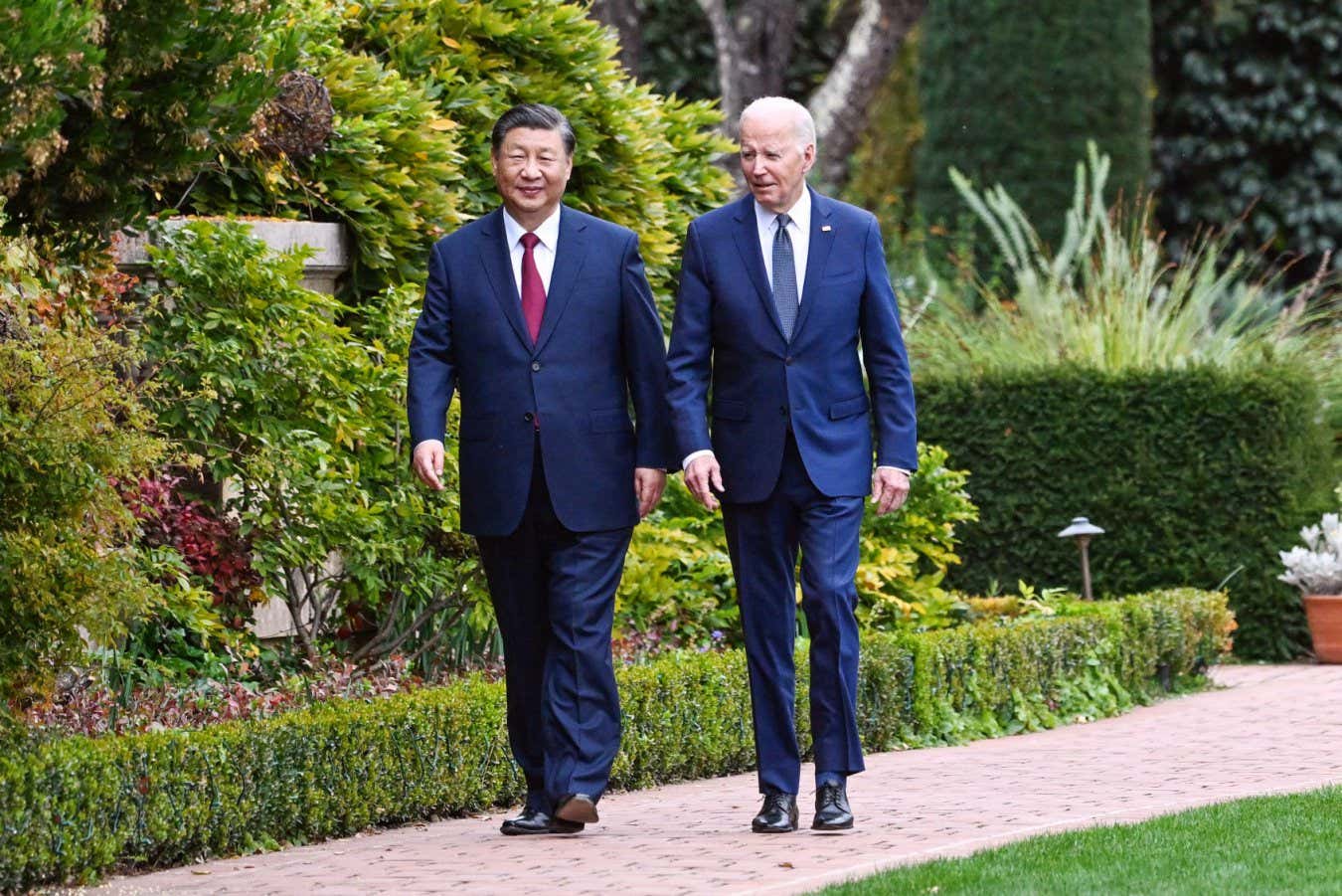 Chinese President Xi Jinping and U.S. President Joe Biden