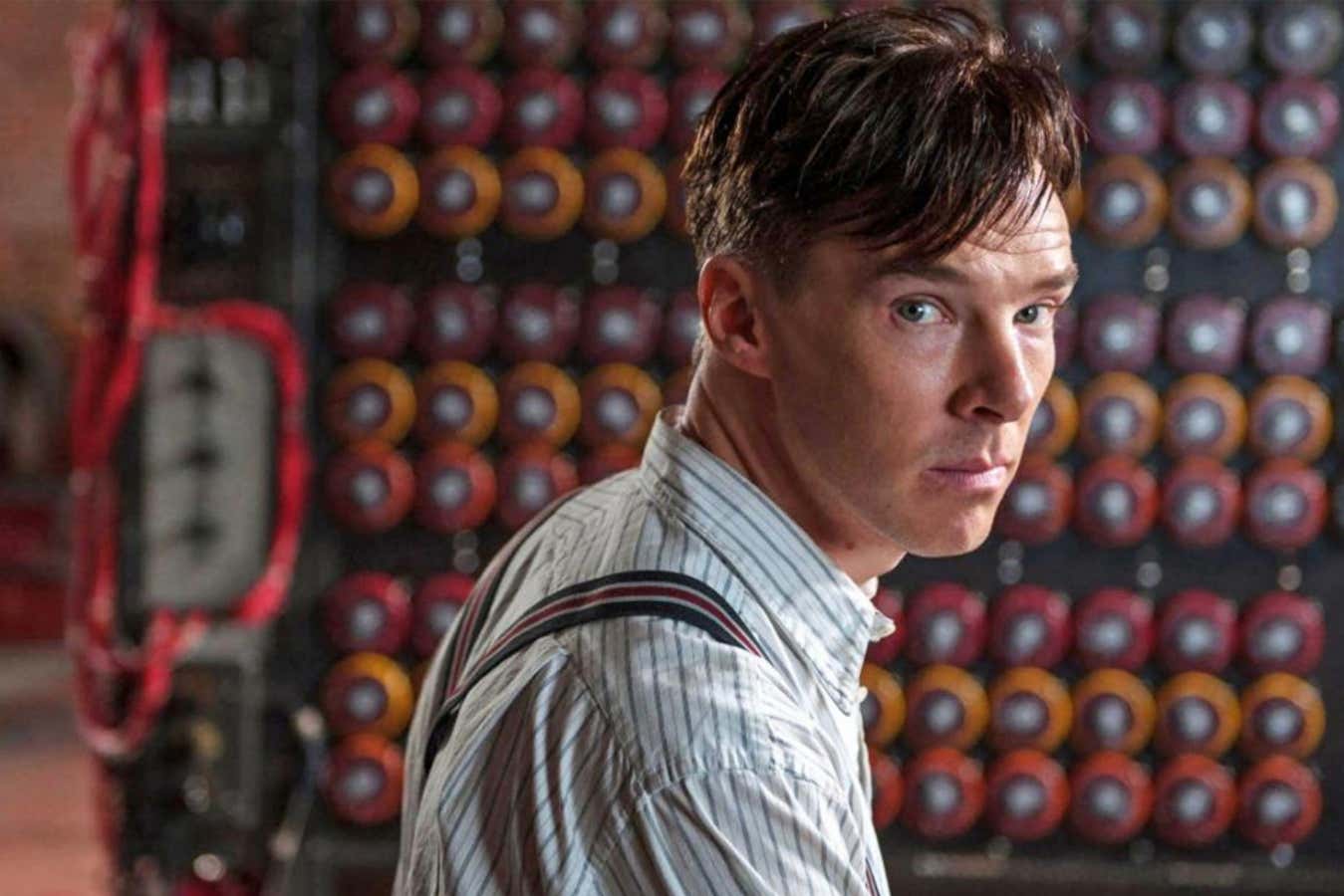 Benedict Cumberbatch as Alan Turing in The Imitation Game. Films about AI.