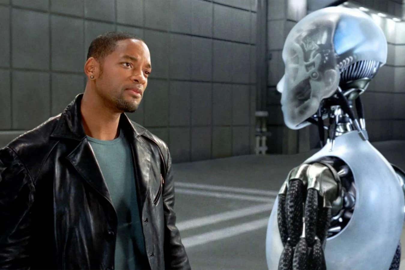 Will Smith in I Robot, a film about AI