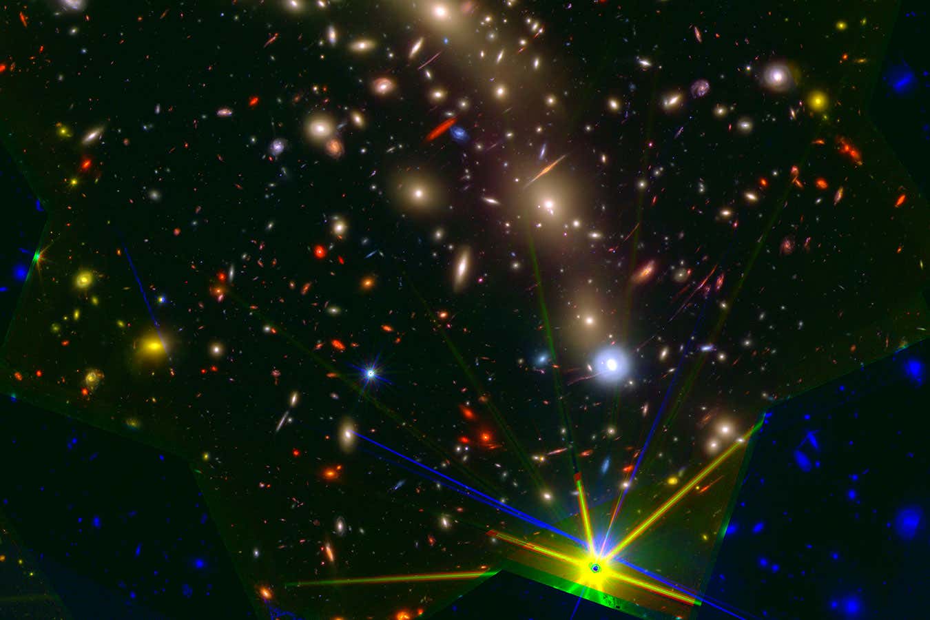 Galaxy cluster MACS0416, also known as the Christmas tree