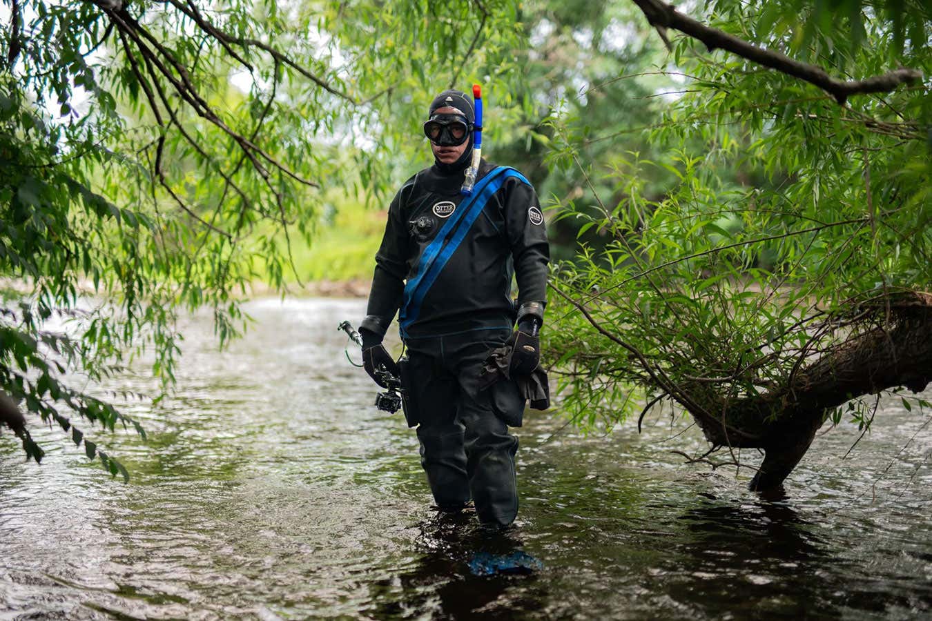 Mark Barrow dives UK rivers to expose the damaging effects of sewage and other pollutants in the water