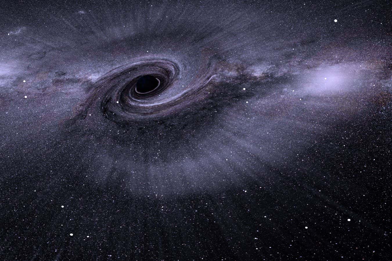 A black hole in space