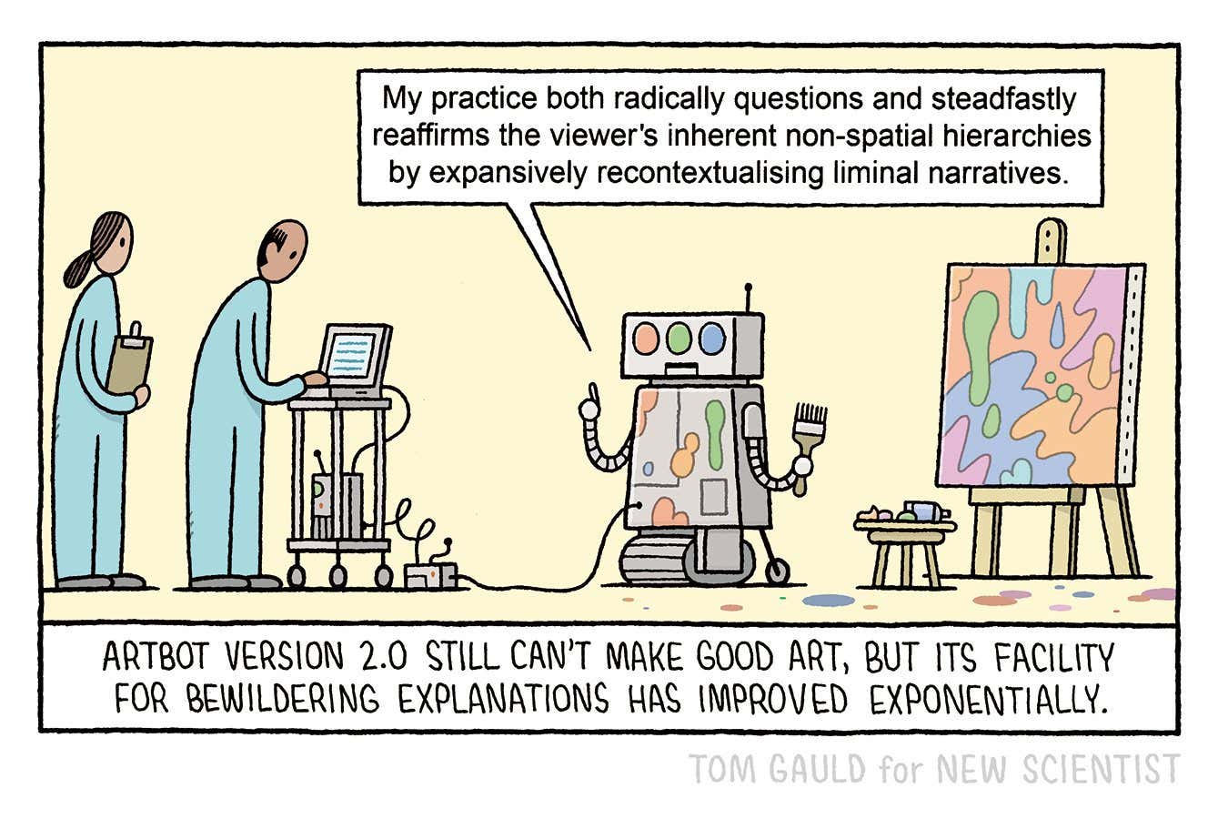 Tom Gauld on Artbot Version 2.0