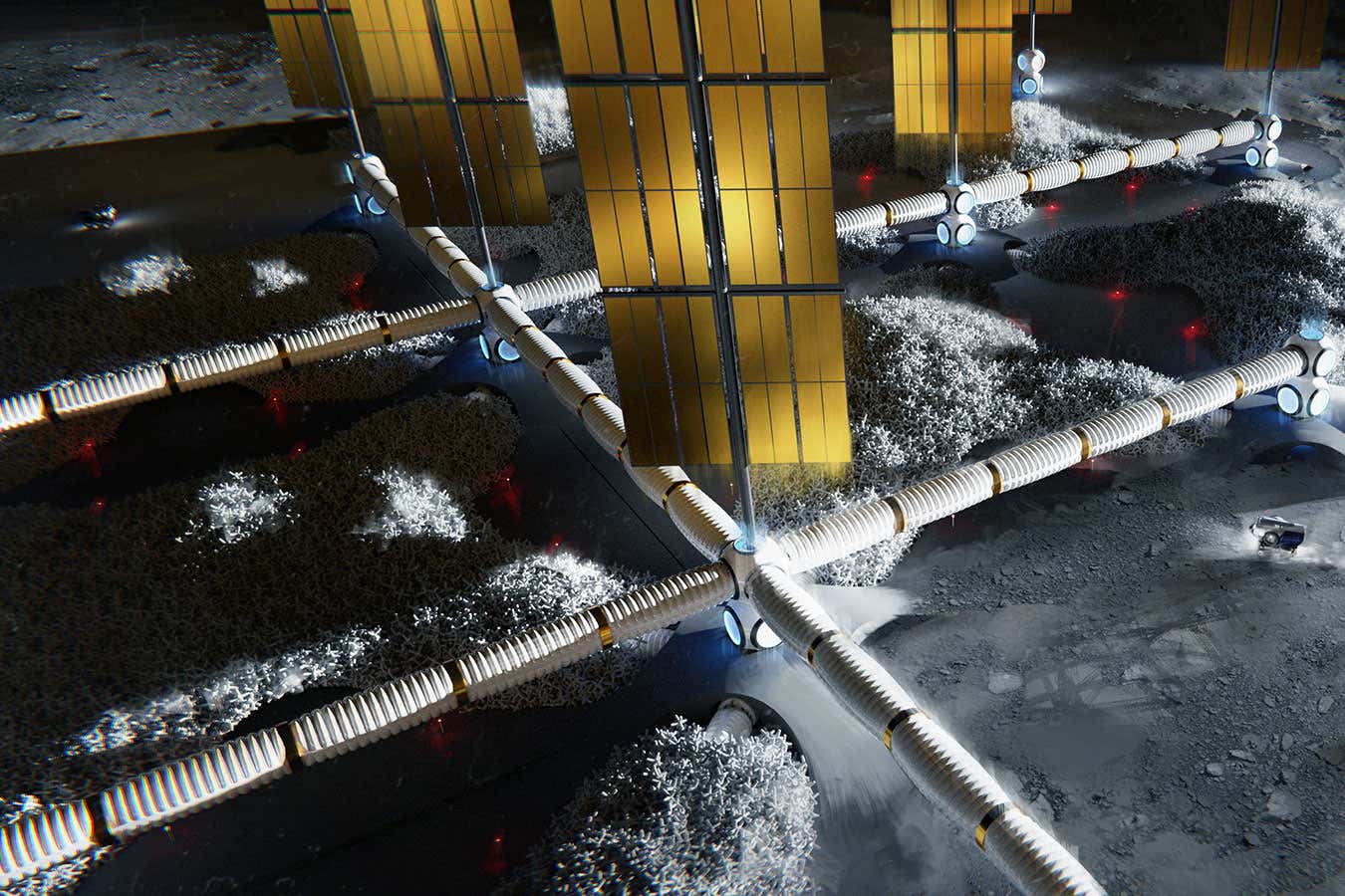 Hassel land ESA's new moon base concept