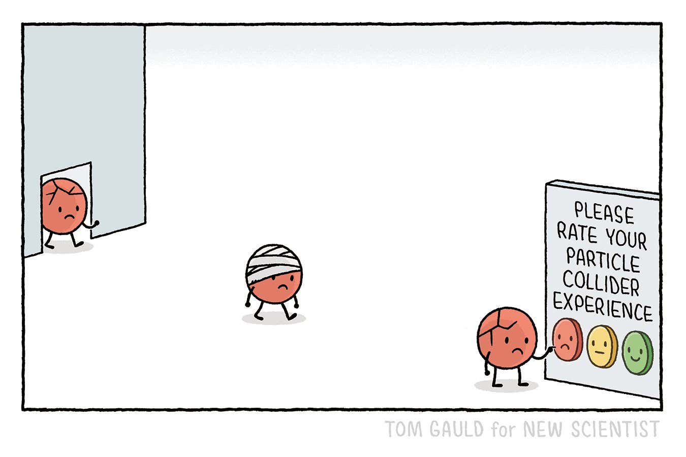 Tom Gauld on the particle collider experience