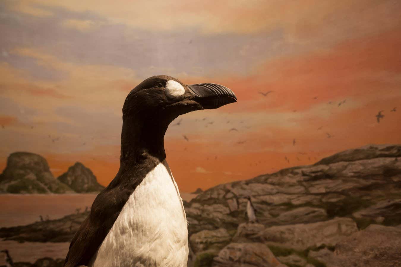 F0MN2D Great Auk (Pinguinus impennis). Natural History Museum. University of Oslo. Norway.