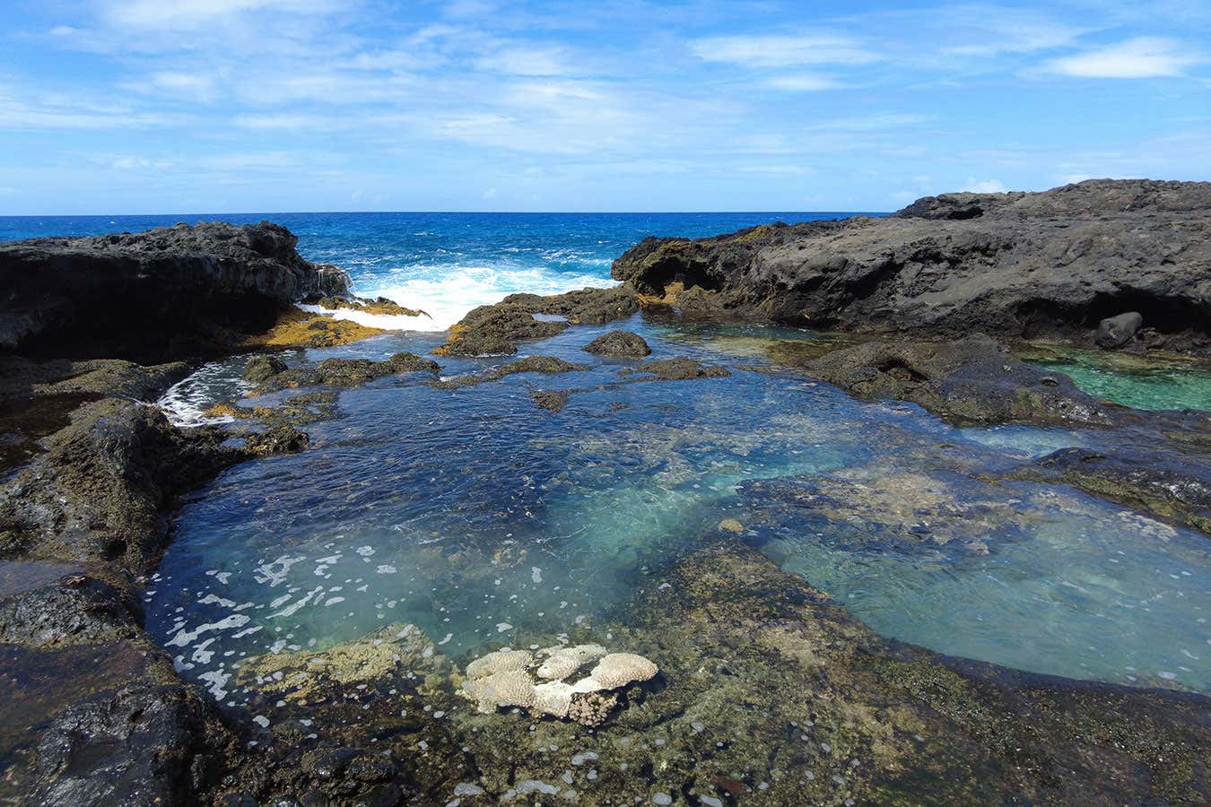 A coastal pool on Pitcairn island