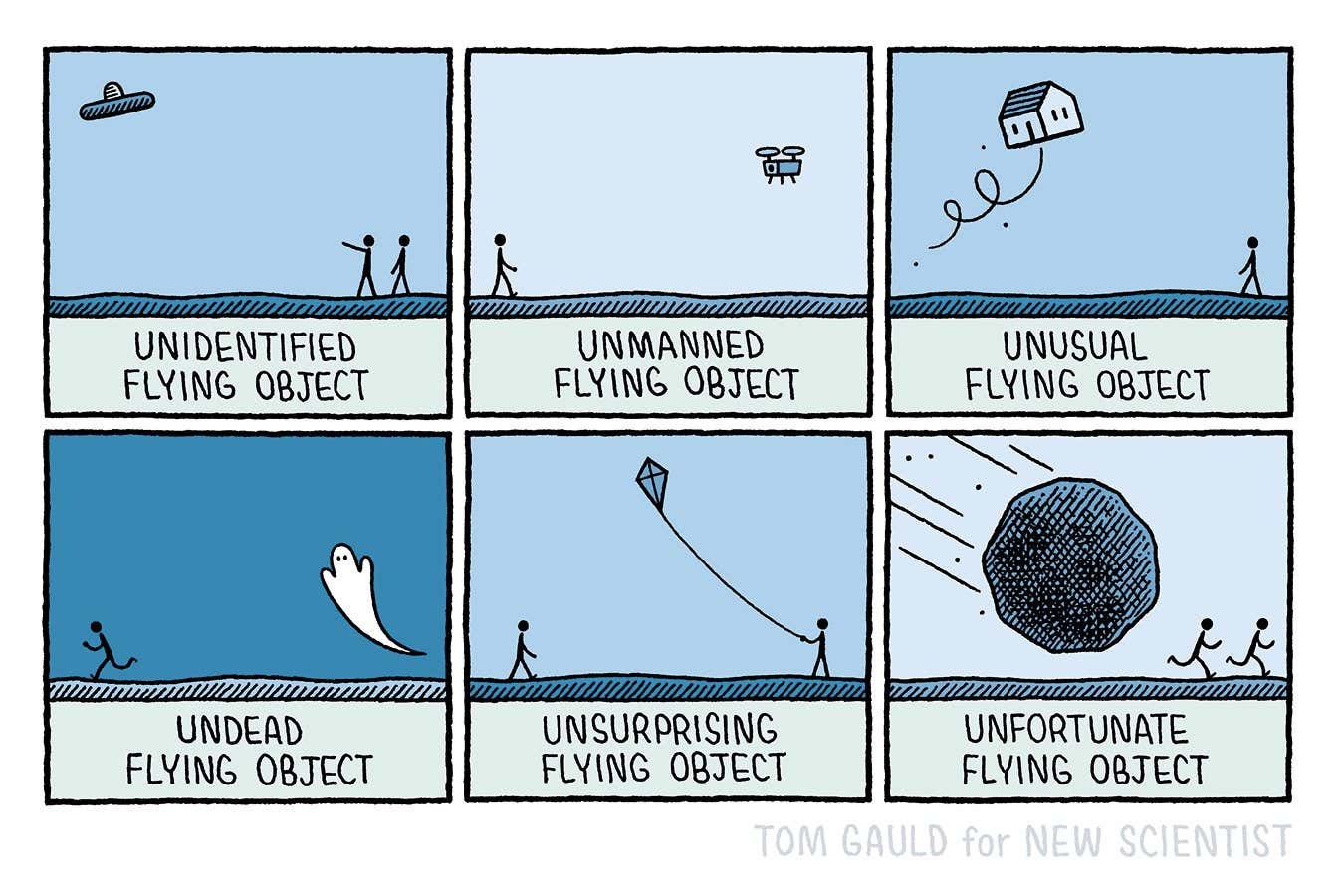 Tom Gauld on UFOs