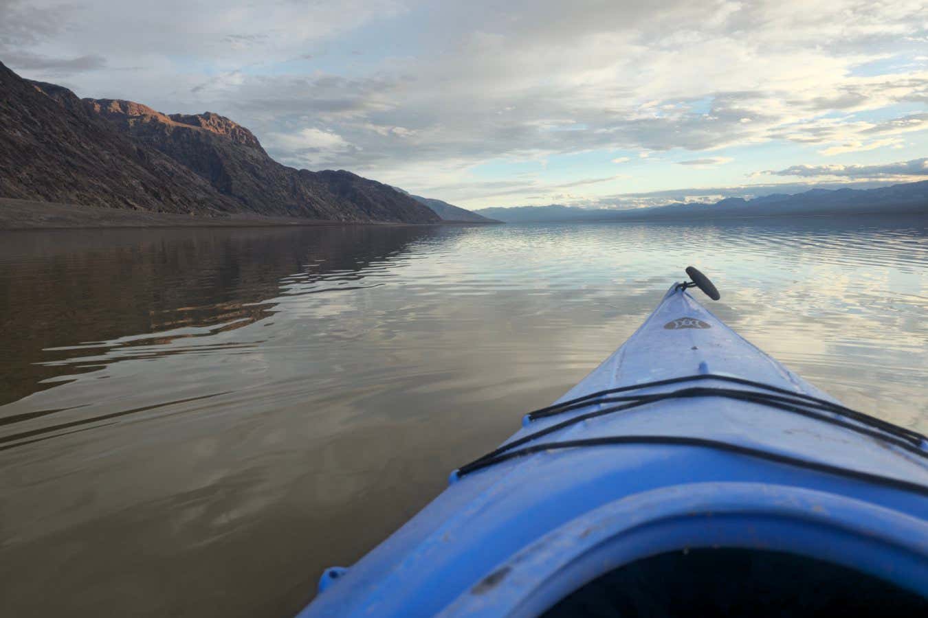 Kayaking at Badwater Basin on February 9, 2024.