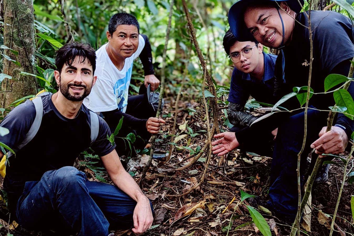 The team at the Land Grant with the graft
