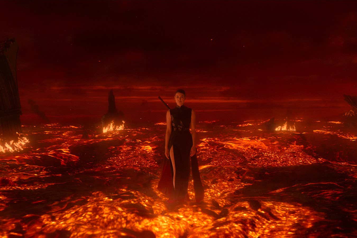 3 Body Problem. Sea Shimooka as Sophon in episode 103 of 3 Body Problem. Cr. Courtesy of Netflix ?? 2023