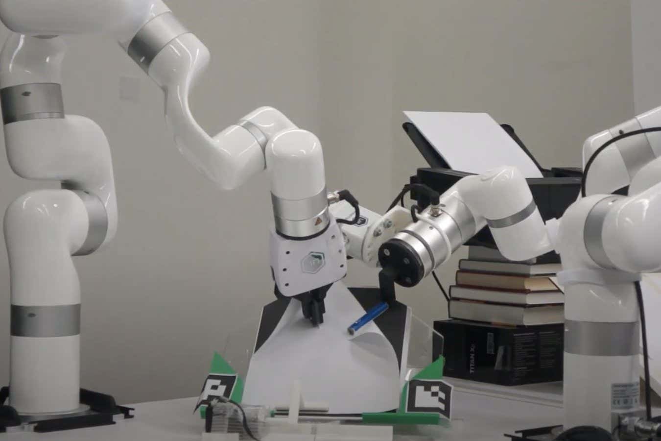 Robot folding paper plane