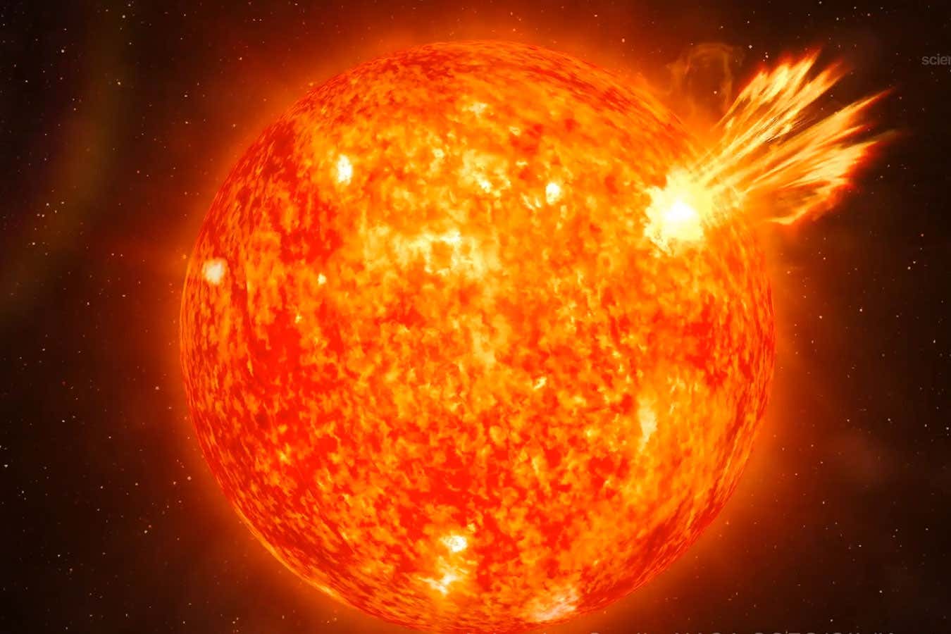 coronal mass ejection from sun