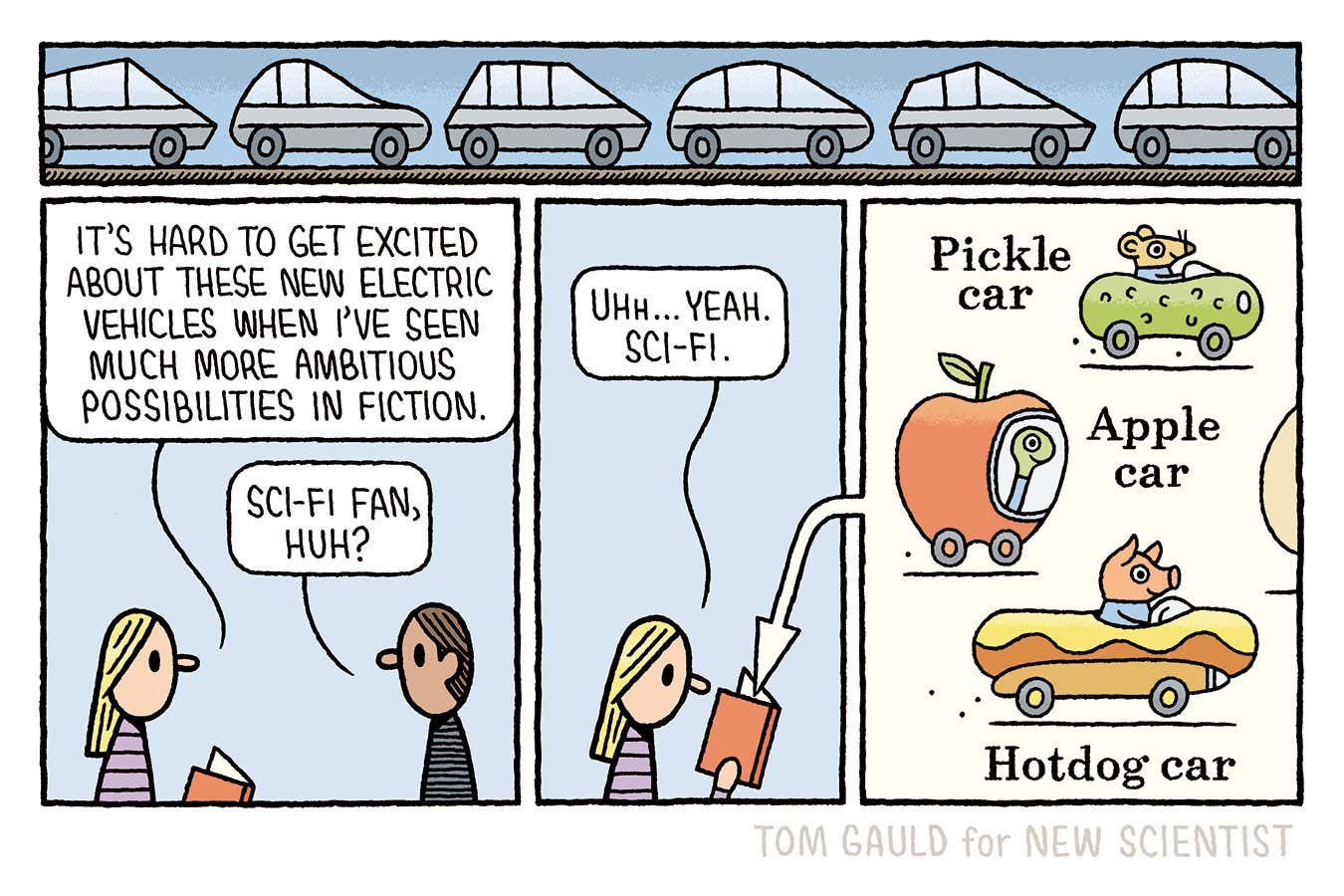 Tom Gauld on cars of the future