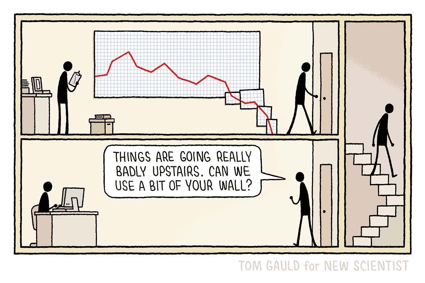 Tom Gauld on a graphical downturn