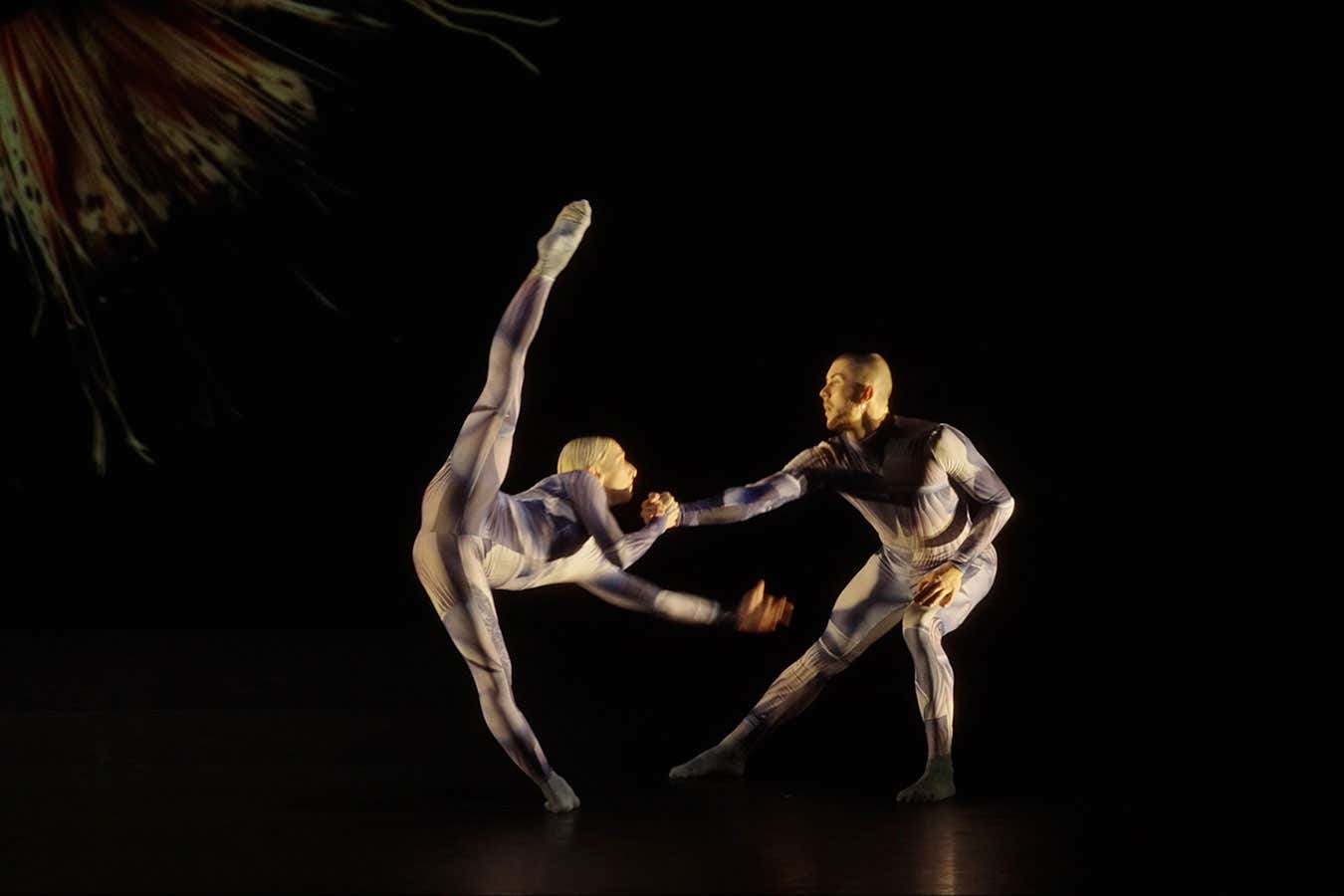 a still form Wayne McGregor's choreography UniVerse at Sadler's Wells