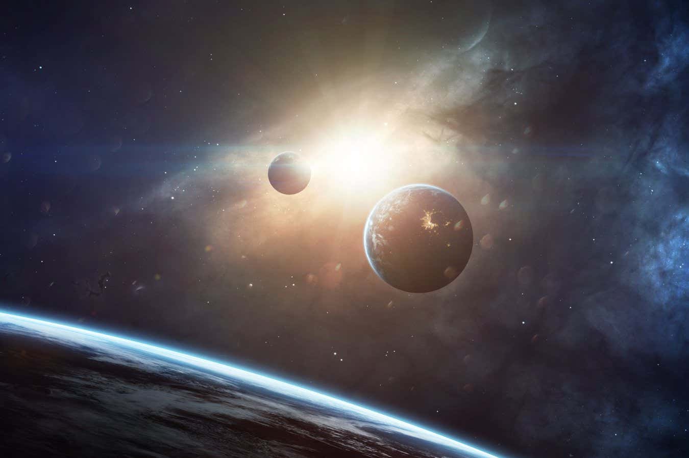 Deep space beauty, planets, stars and galaxies in endless universe. Elements of this image furnished by NASA; Shutterstock ID 632032406; purchase_order: -; job: -; client: -; other: -