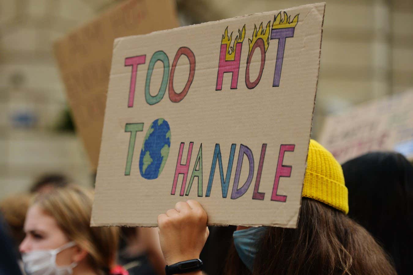 Mandatory Credit: Photo by Artur Widak/NurPhoto/Shutterstock (11912051g) Hundreds of Polish students took part in the 'Krakow For Climate Justice' protest asking for climate justice and expressing opposition to the passivity of politicians in the face of the climate disasters. On September 25, 2019, in Krakow, Poland. Climate Justice Protest In Krakow, Poland - 25 Sep 2020