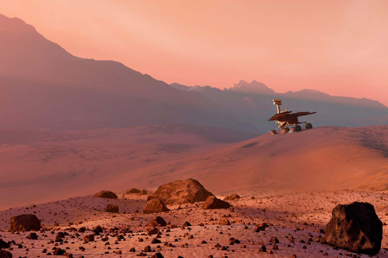 2DE140D Rover on Mars