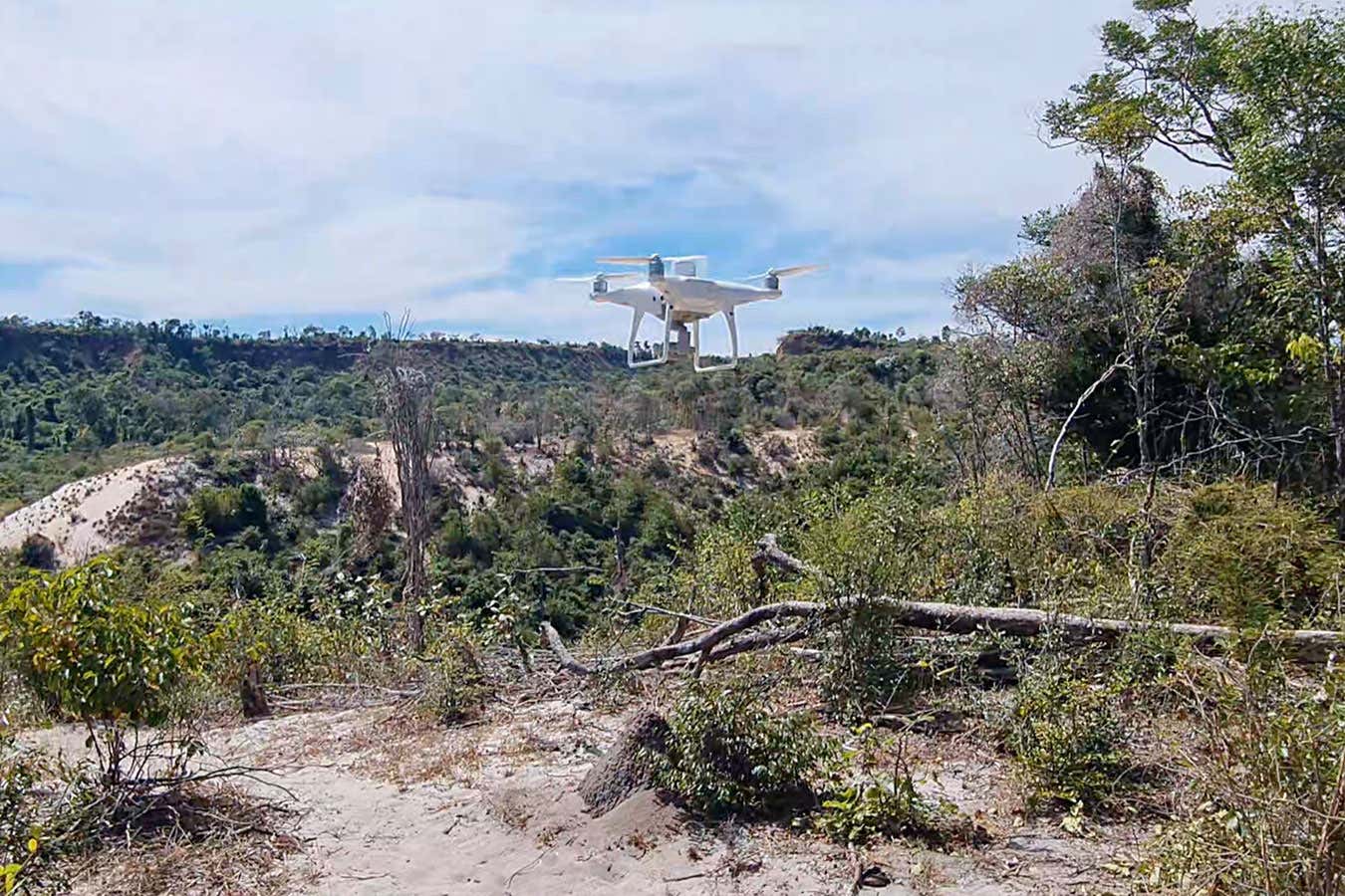Drone flying in Madagascar