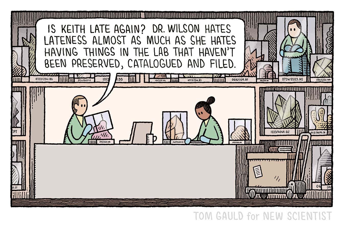 Tom Gauld on the way to deal with tardiness