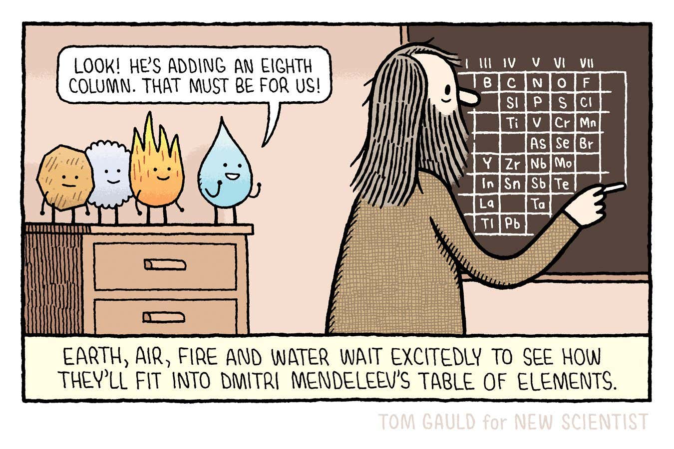 Tom Gauld on the forgotten elements