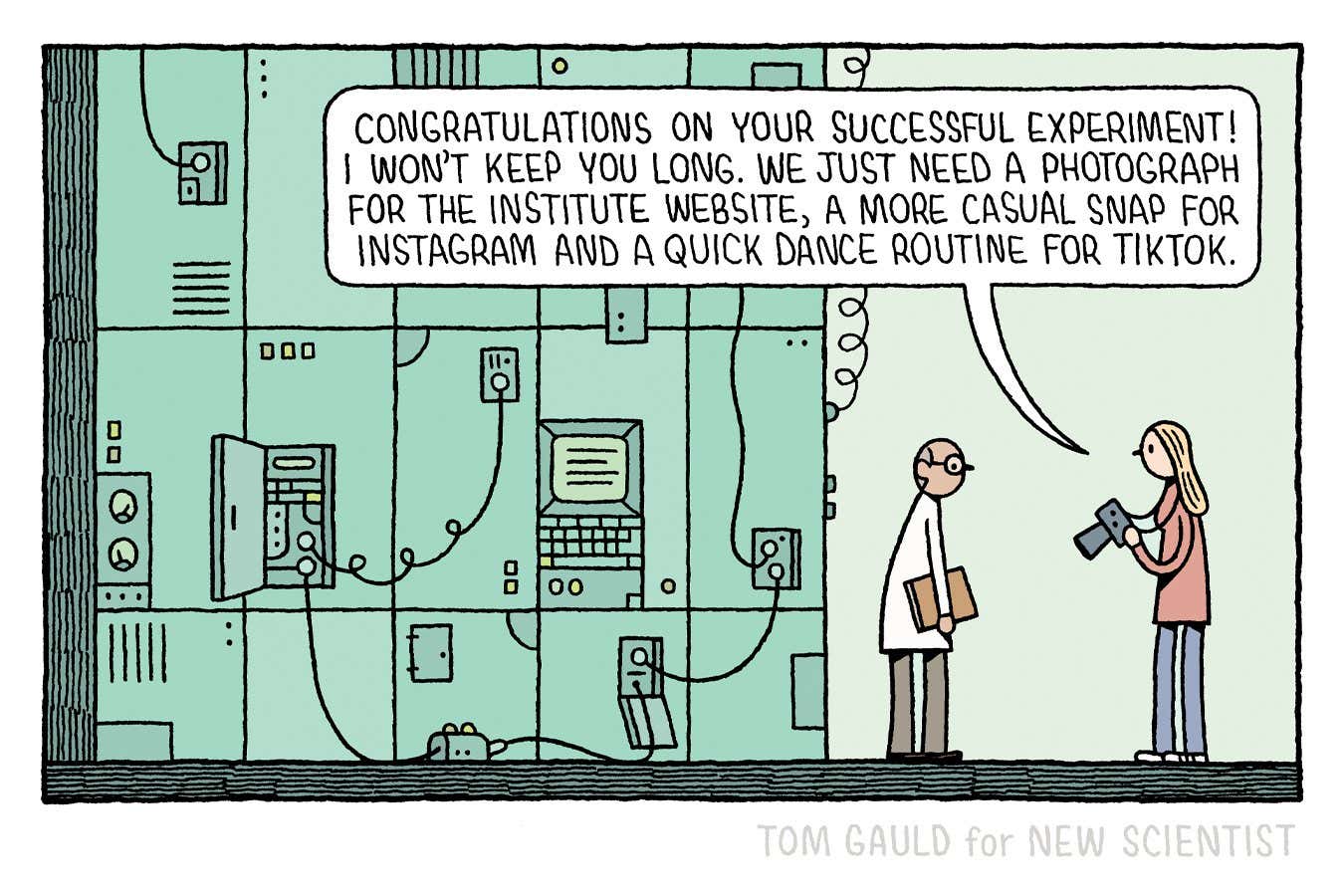 Tom Gauld: Congratulations on your successful experiment!