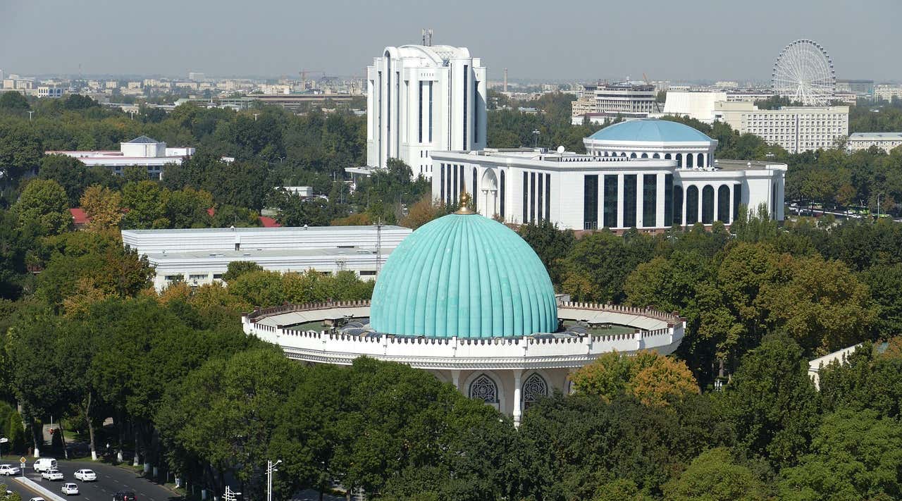 Tashkent astronomy museum exterior, Tashkent, Uzbekistan