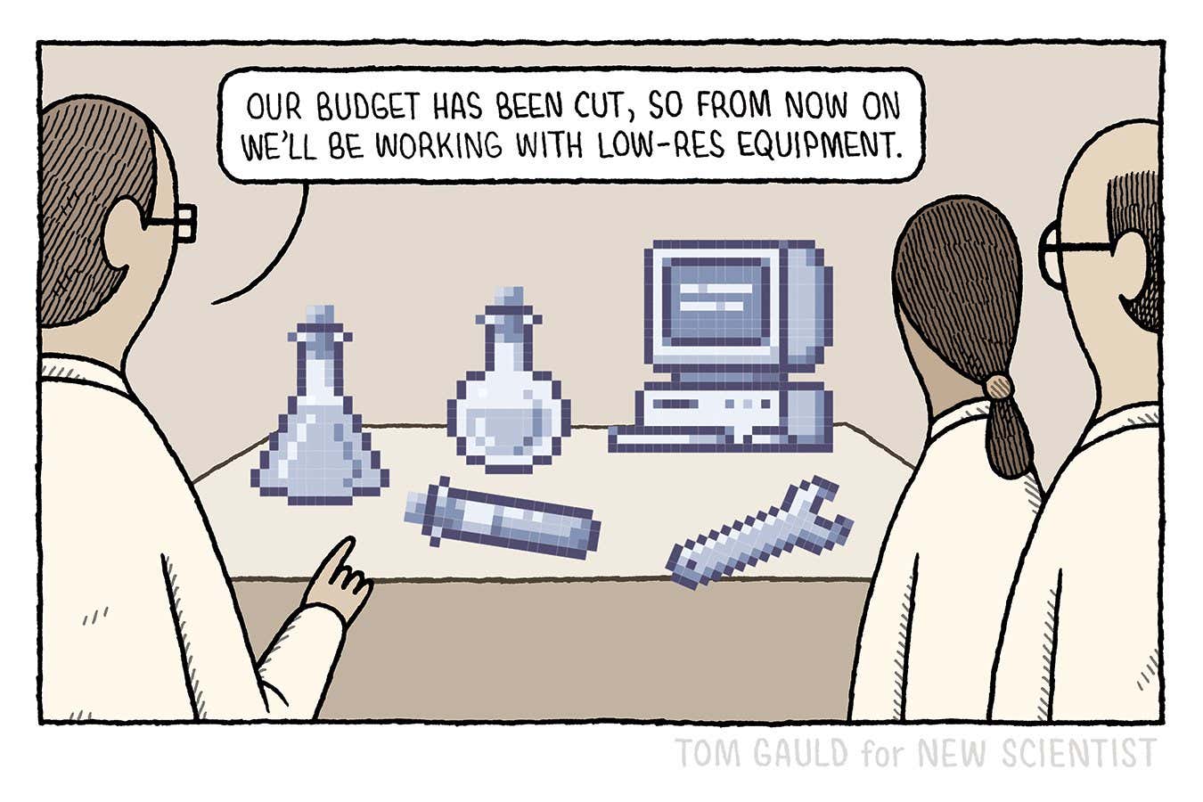 Tom Gauld on budget cuts