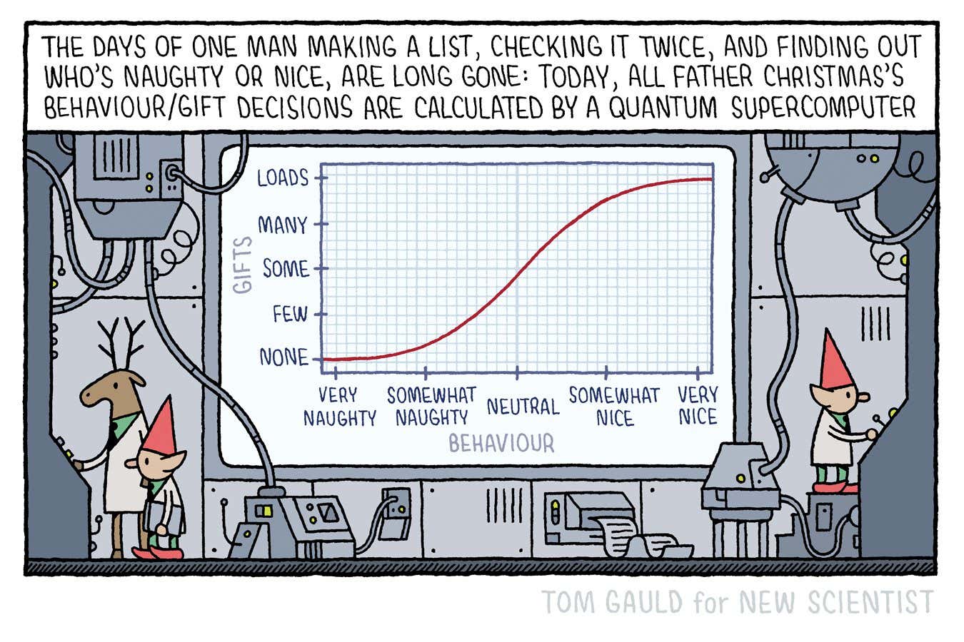 Tom Gauld on a quantum Santa