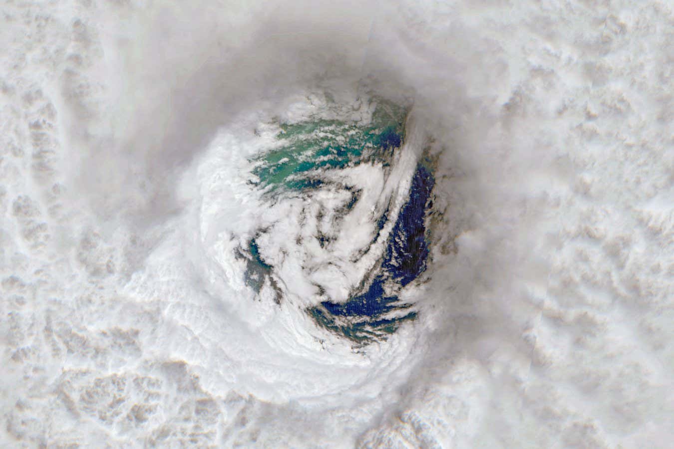 The eye of Hurricane Beryl on 1 July