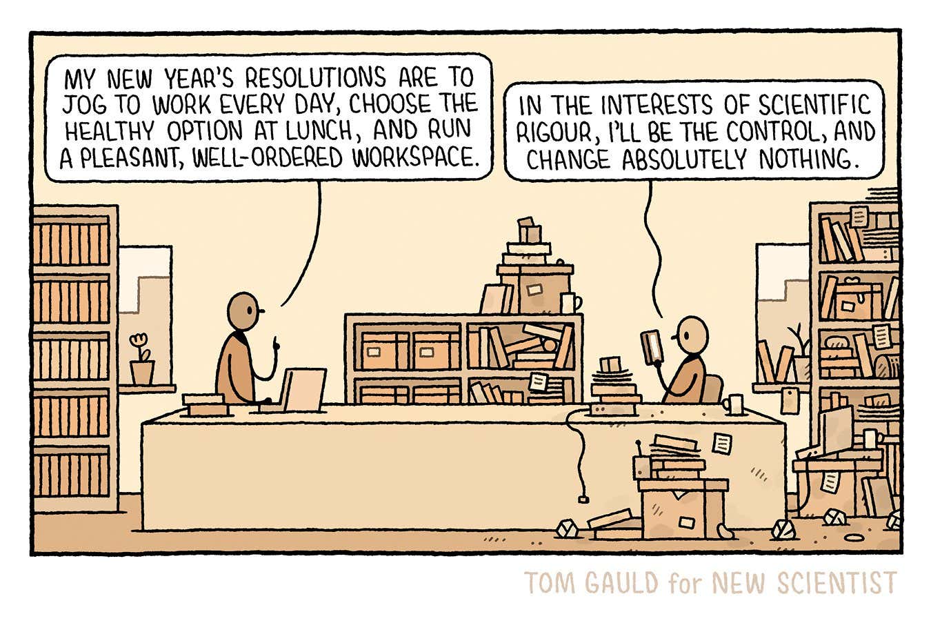 Tom Gauld on making new year's resolutions – or not