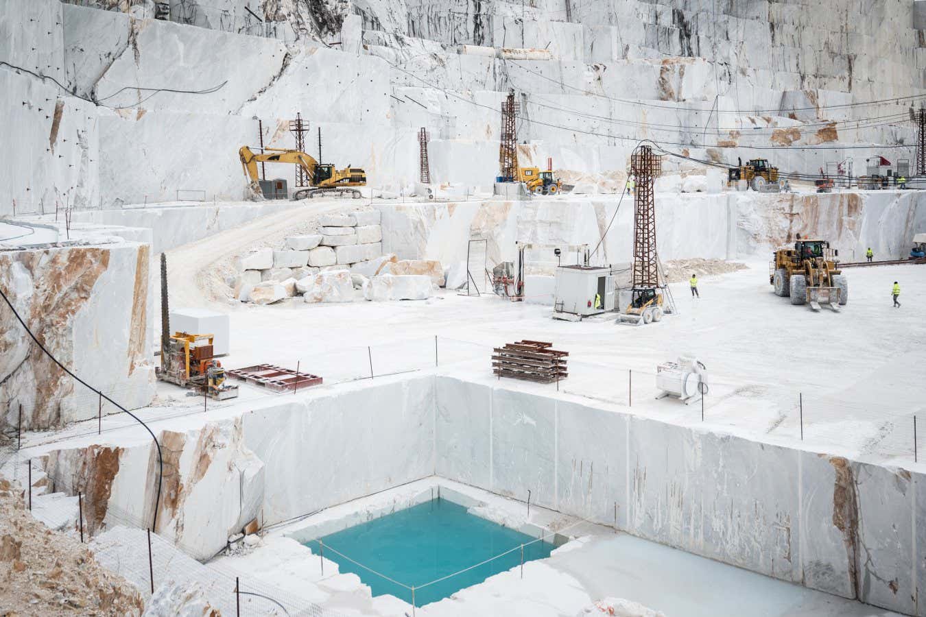 A white marble quarry owned by the company Successori Adolfo Corsi.