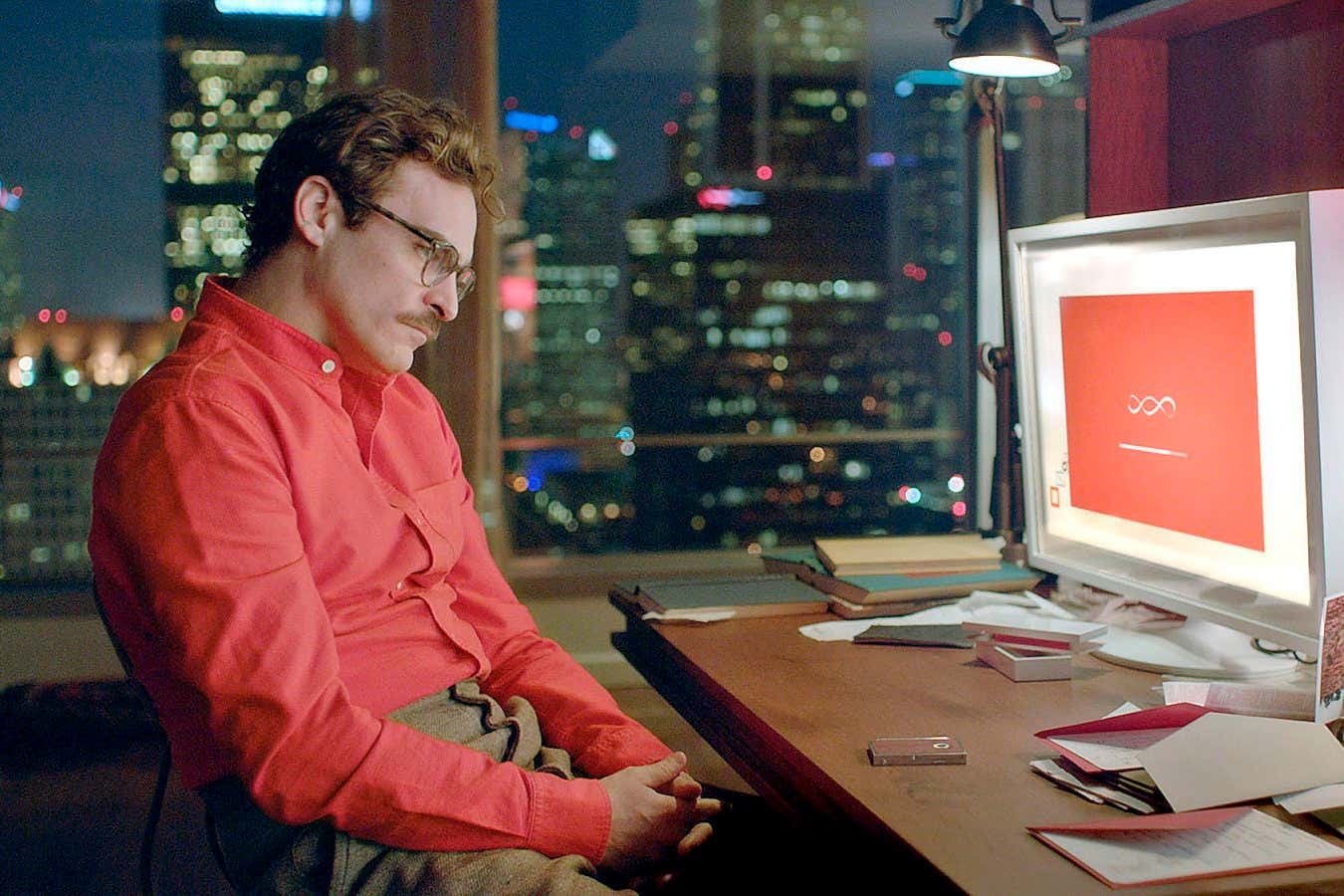 JOAQUIN PHOENIX as Theodore in the romantic drama 