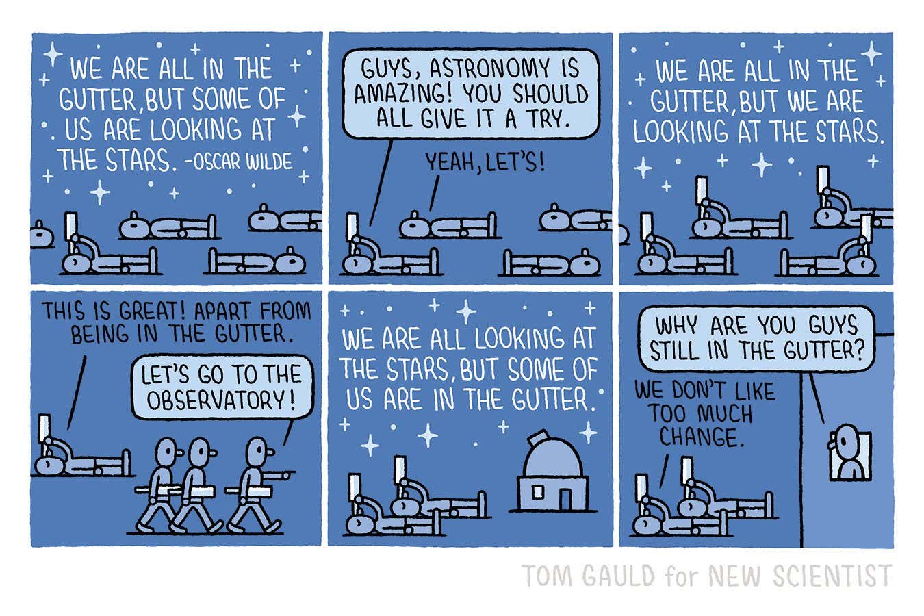 Tom Gauld on stars and gutters and Oscar Wilde